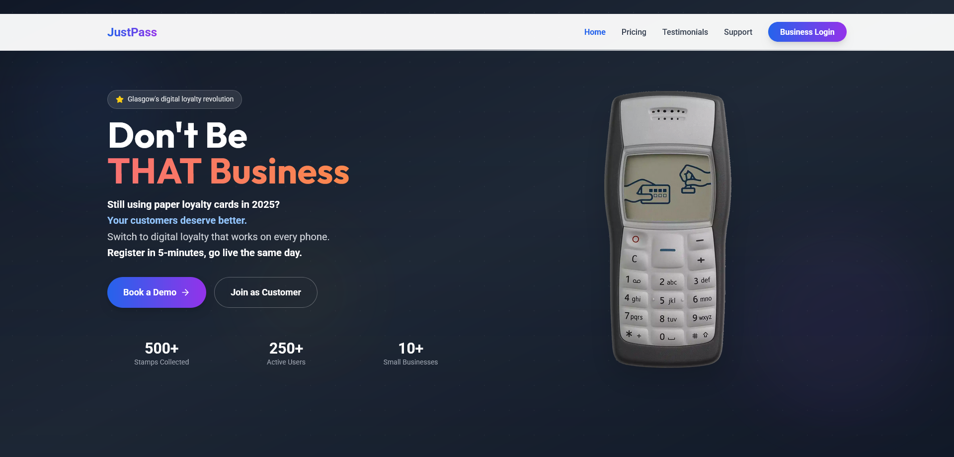 JustPass Application